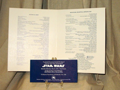 star wars premier ticket on ebay 1000$ 1977