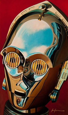 star wars christian waggoner artwork artist C-3PO reflection concours contest facebook