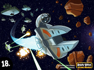 star wars twitter angry birds asteroid fields new level new planet