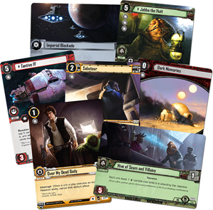 star wars fantasy flight game trading card edge of darkness bounty hunter set
