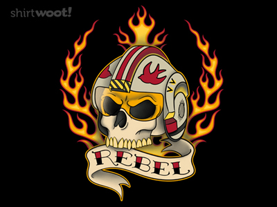 star wars tee-shirt shirtwoot rebel for life
