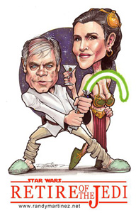 star wars artwork artist randy martinez caricature episode VII