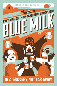 star wars poster artwork galerie 88 US blue milk cantina dl-44 blaster han solo
