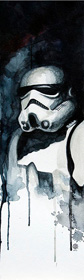 star wars david kraig art aquarelle vador dark maul droids yopda chewbacca
