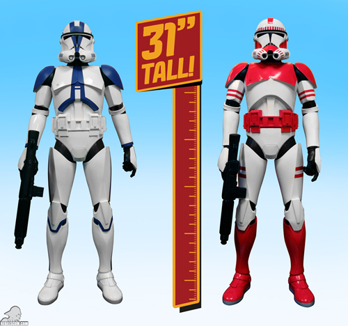 star wars jakks pacific clone trooper 31 inch 501st legion shocktrooper