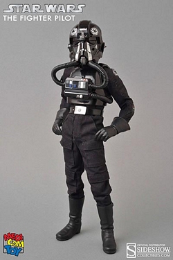 Star Wars Medicom Tie Fighter Pilot 12 inch Black 3