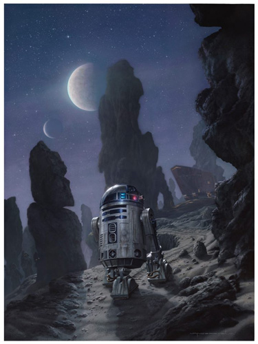 star wars artwork artist jerry vanderstelt R2-D2 art
