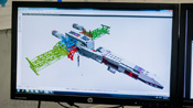 star wars lego life size x-wing montage details time square new york