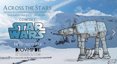star wars ovmf orchestre a vent montreal canada quebec cd concert janvier 2013
