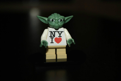 star wars lego yoda mini-fig i love New York