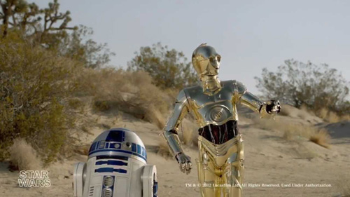 star wars droids toyota prius R2-D2 C-3PO electrique publicite