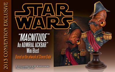 star wars gentle giant sdcc exclusive mini bsute admiral ackbar acme archives steven daily artwork