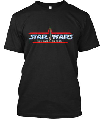 star wars tee shirt vintage style potf power of the force