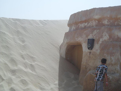 star wars mos espa set tournage dune engloutis disparition