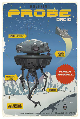 star wars artwork artiste prob droids