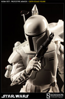 star wars sideshow collectibles boba fett prototype white sixth scale figure sdcc 2013
