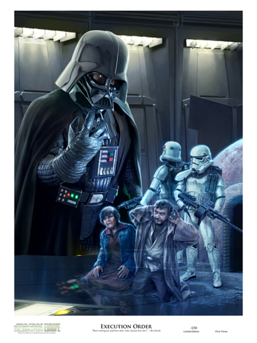 star wars chris trevas celebration europe II artprin artwork execute order darth vader lars