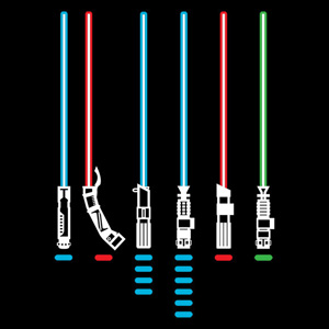 star wars tee shirt kids enfants lightsaber sabre laser