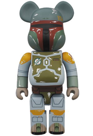 star wars medicom bearbircks 400% boba fett figure