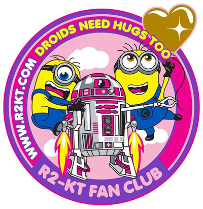 star wars patch R2-KT pink droid mignon moi moche et mechant 2