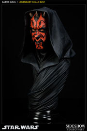 star wars sideshow collectibles darth maul legendary scale buste