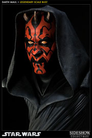star wars sideshow collectibles darth maul legendary scale buste