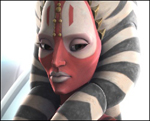 star wars official pix dedicace autographe send in tasia valenza shaak ti the clone wars