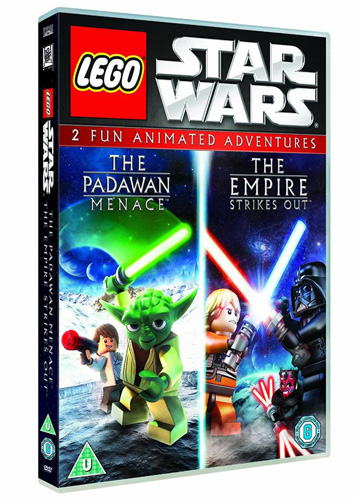 star wars lego empire strick out padawan menace movie dvd uk