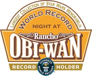 star wars rancho obi-wan world record night goodies bag patch tee-shirt coin