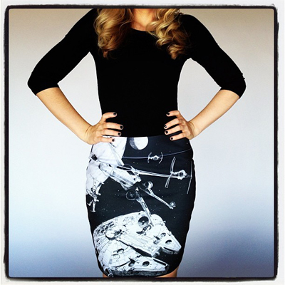 star wars her universe jupe skirt faucon millenium x-wing