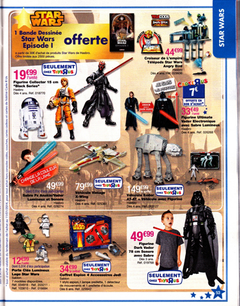 Star Wars Catalogue de Nol 2013 Toys R Us