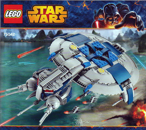 star wars lego droid gunship set janvier 2014