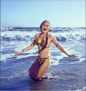 star wars carrie fisher dedicace official pix leia princess wave sea mer vagues