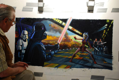 Star Wars artiste sketch robert bailey art pencil