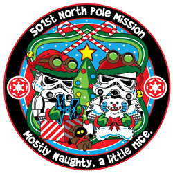 star wars R2-KT patchs christmas stromtrooper pink droids