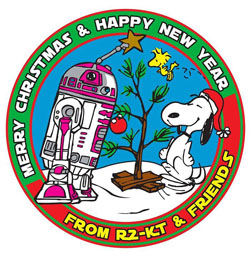 star wars R2-KT patchs christmas stromtrooper pink droids
