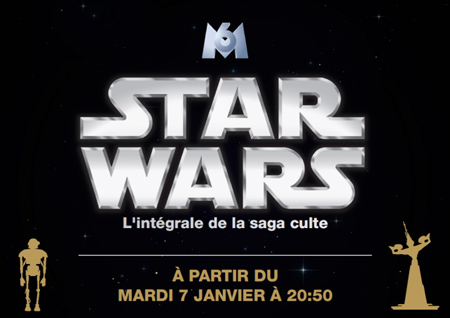 star wars on screen televison tv M6 integrale janvier