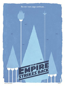 star wars minimaliste artwork a new hope empire strike back return of the jedi Matt Ferguson
