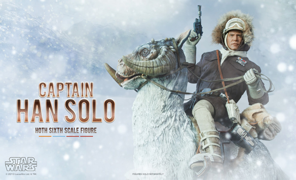 star wars sideshow collectibles han solo captain hoth sixth scale figure preview