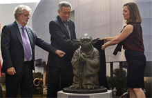 star wars lucasfilm singapore building inauguration georges lucas kathleen kennedy
