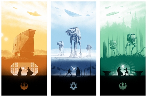 Star Wars Marko Manev triptych set