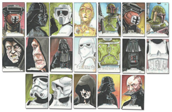 star wars artwork art scott zambelli sketchcard gallactic files topps