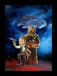 star wars event convention gnrations star wars et sci-fi patrick biesse art artwork