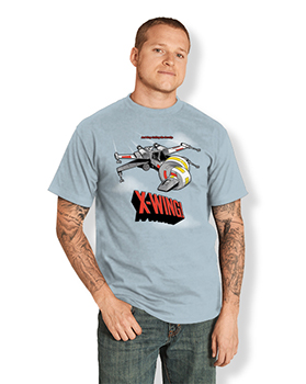 star wars tee-shirt textile shirt punch x-wing