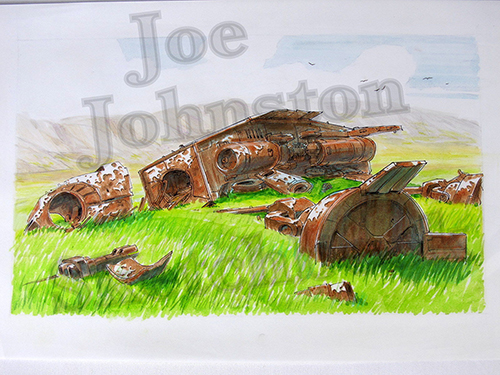 star wars joe johnston artwork art springtime on hoth