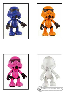 star wars leblon delienne france arttoyz original dark vador darth vader monochrome stormtrooper colors