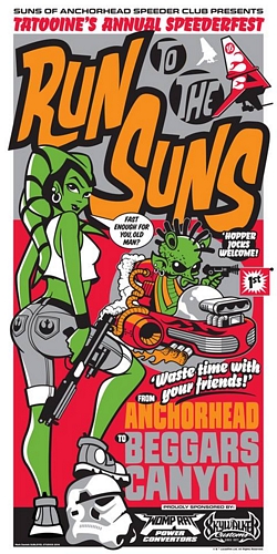 Star Wars Run to The Suns Print