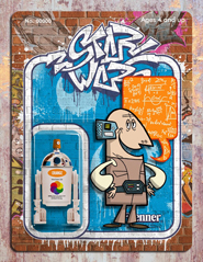 star wars street art spray R2-D2 packaging