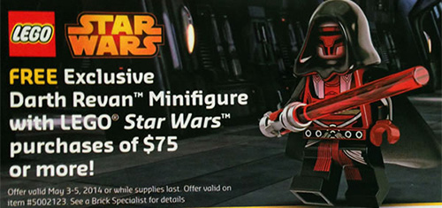 star wars lego mini-fig darth revan 4th may may the four lego event