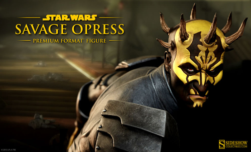 star wars sideshow collectibles savage opresse the clone wars premium format figure preview